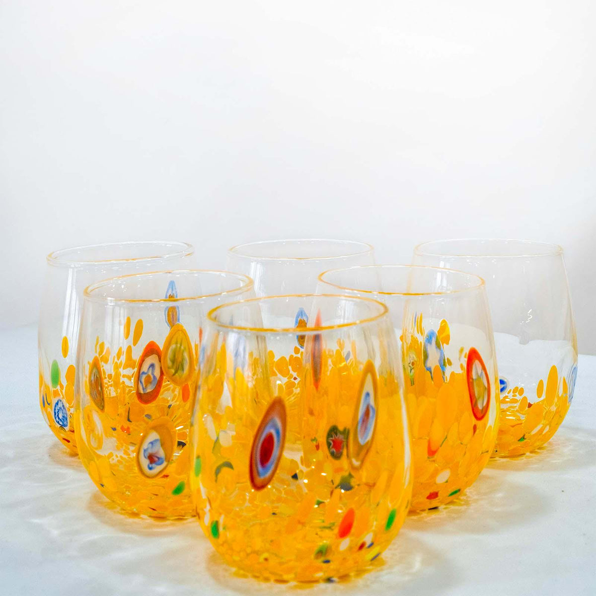 Murano Drinking Glass | Certified Murano Glass | Made in Italy | Water Glass | Collection Dream