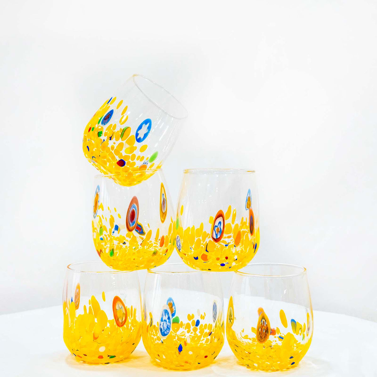Murano Drinking Glass | Certified Murano Glass | Made in Italy | Water Glass | Collection Dream