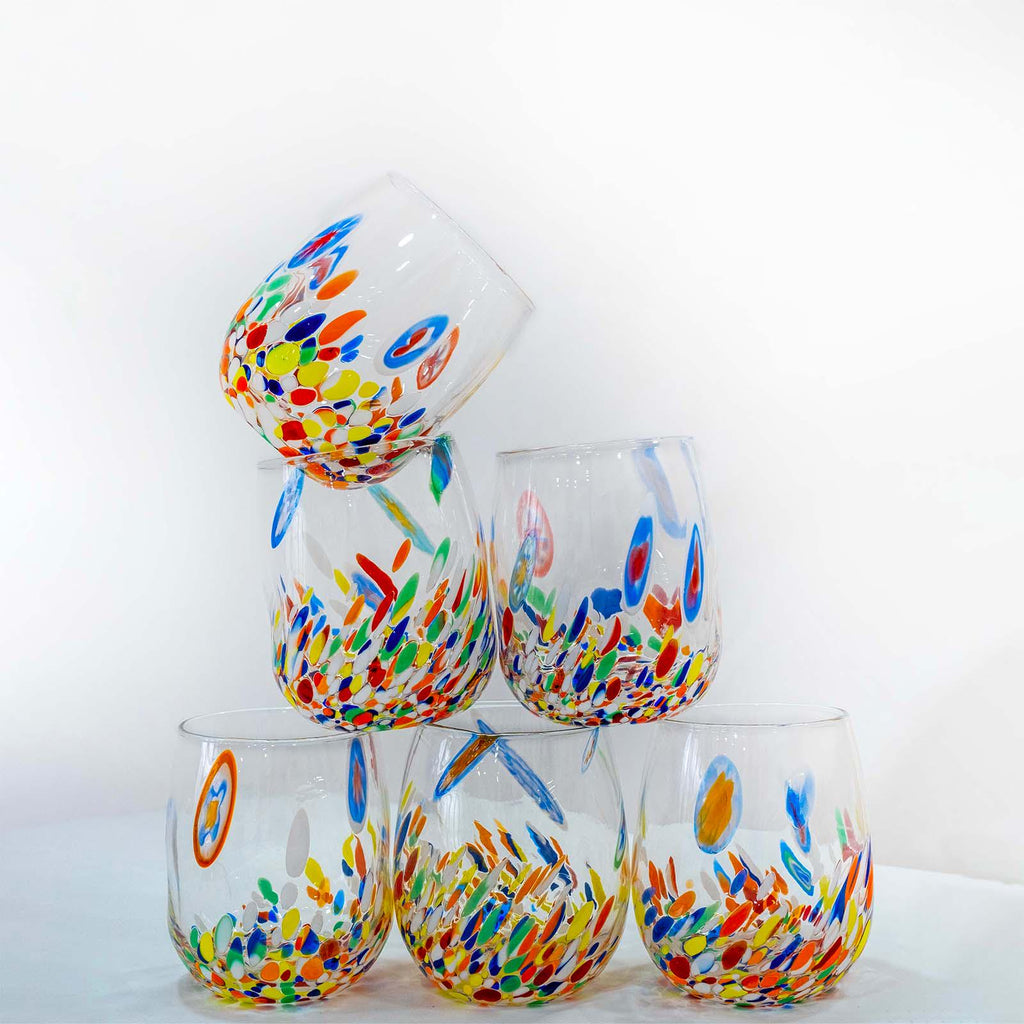 Murano Drinking Glass | Certified Murano Glass | Made in Italy | Water Glass | Collection Dream