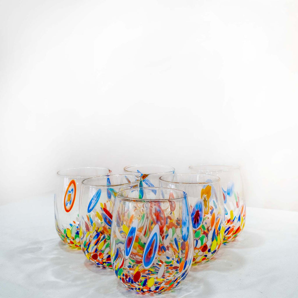 Murano Drinking Glass | Certified Murano Glass | Made in Italy | Water Glass | Collection Dream