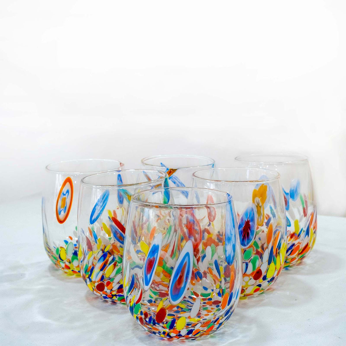 Murano Drinking Glass | Certified Murano Glass | Made in Italy | Water Glass | Collection Dream