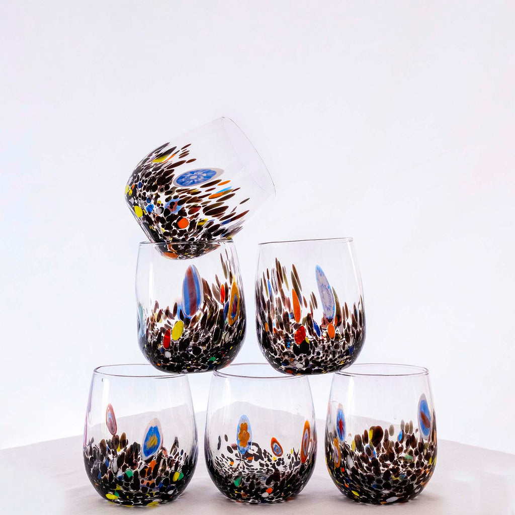 Murano Drinking Glass | Certified Murano Glass | Made in Italy | Water Glass | Collection Dream