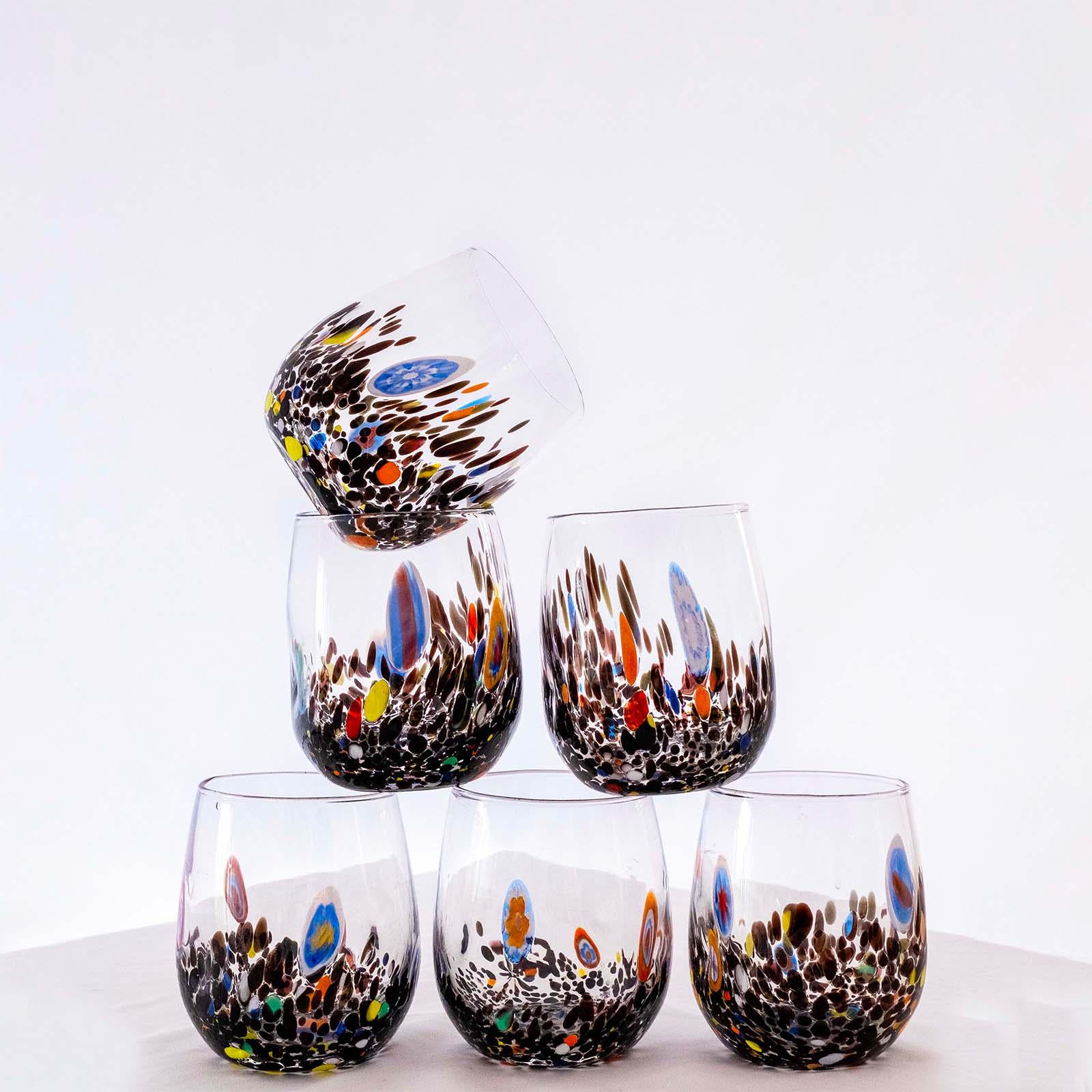 Murano Drinking Glass | Certified Murano Glass | Made in Italy | Water Glass | Collection Dream