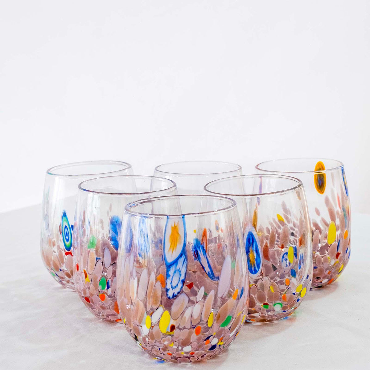 Murano Drinking Glass | Certified Murano Glass | Made in Italy | Water Glass | Collection Dream