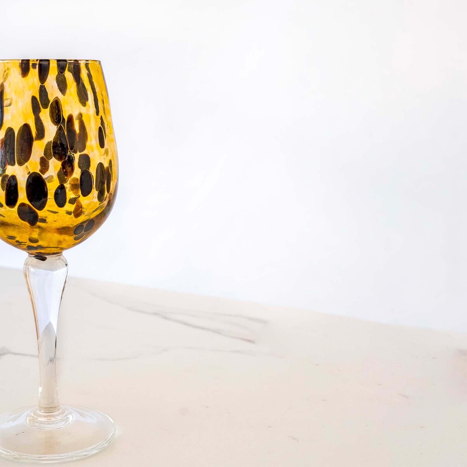 Murano Wine Glass | Certified Murano Glass | Made in Italy | Handmade Wine Goblet | Collection Animalier