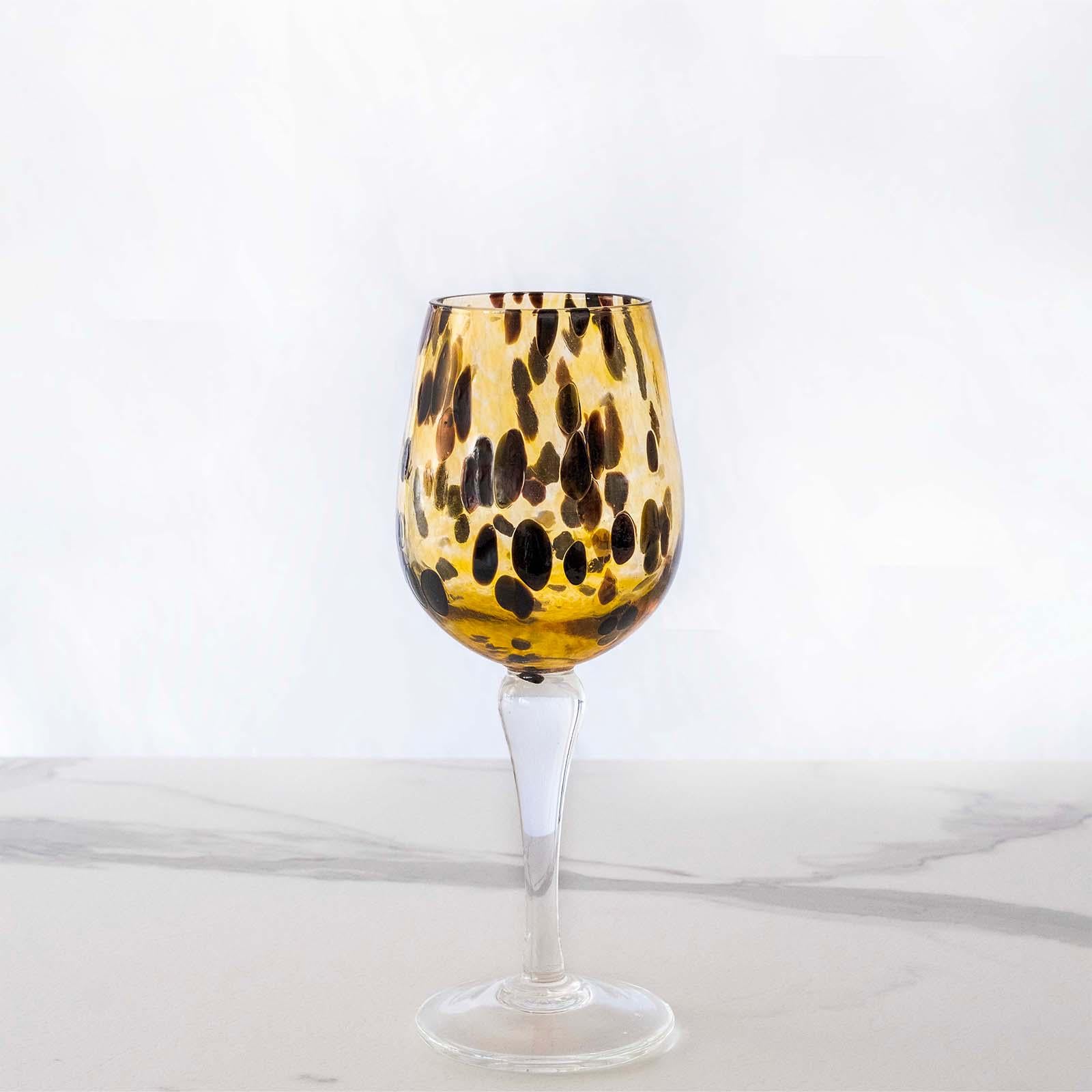 Murano Wine Glass | Certified Murano Glass | Made in Italy | Handmade Wine Goblet | Collection Animalier