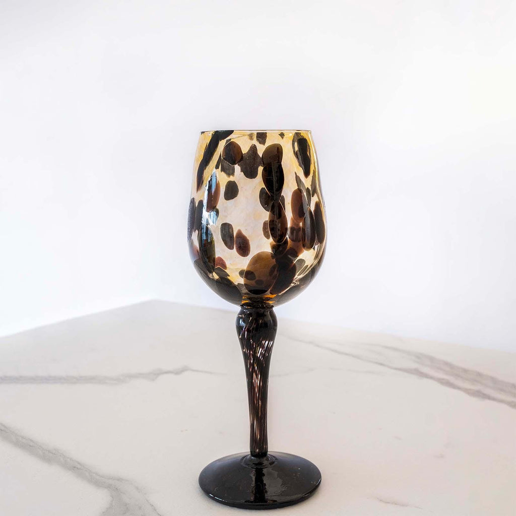 Murano Wine Glass | Certified Murano Glass | Made in Italy | Handmade Wine Goblet | Collection Animalier