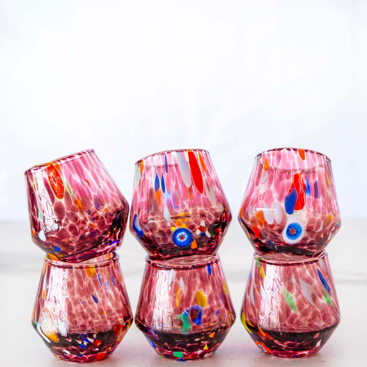 Murano Shot Glass | Certified Murano Glass | Made in Italy | Italian Liqueur Glass | Collection B8