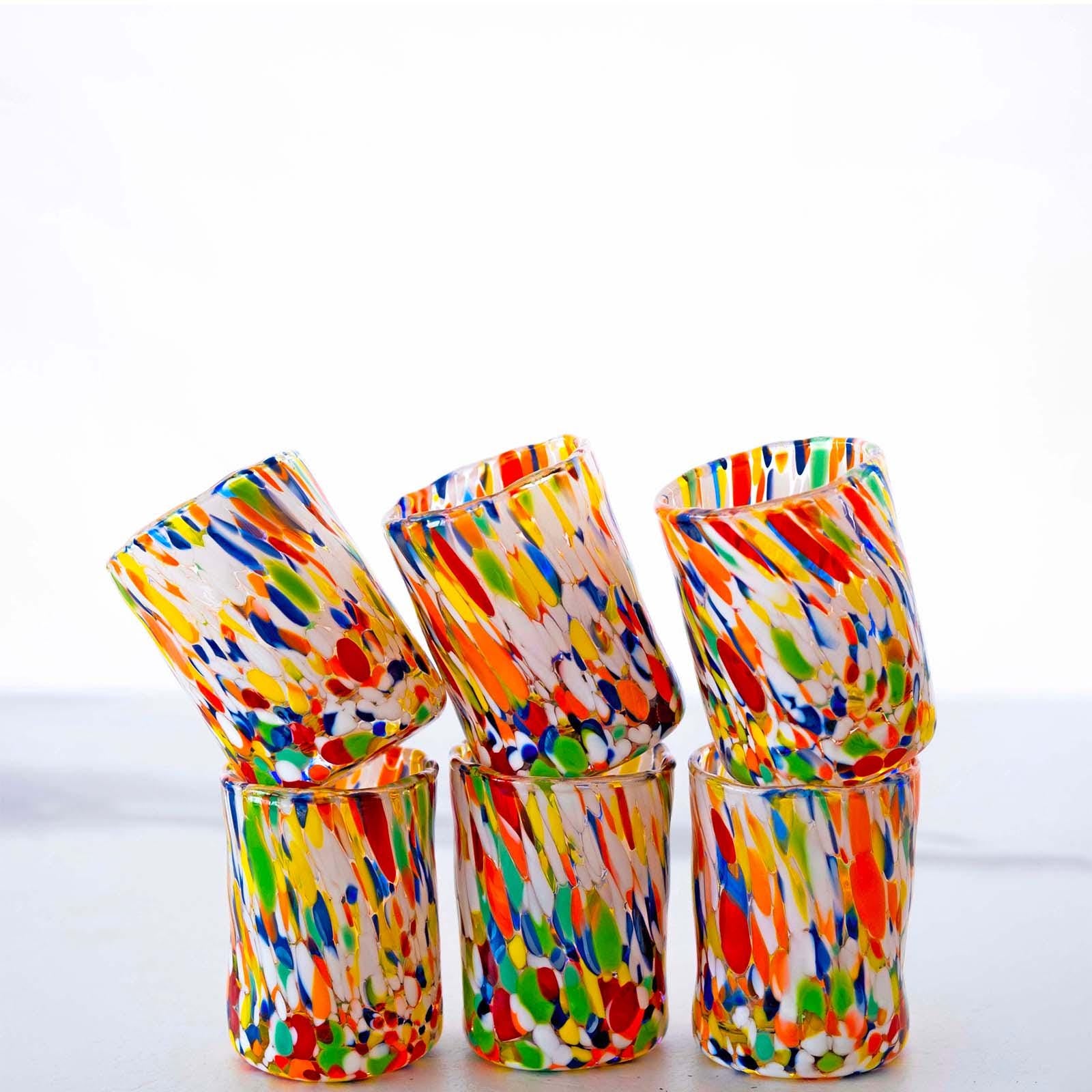 Murano Shot Glass | Certified Murano Glass | Made in Italy | Italian Liqueur Glass | Collection Eleganza