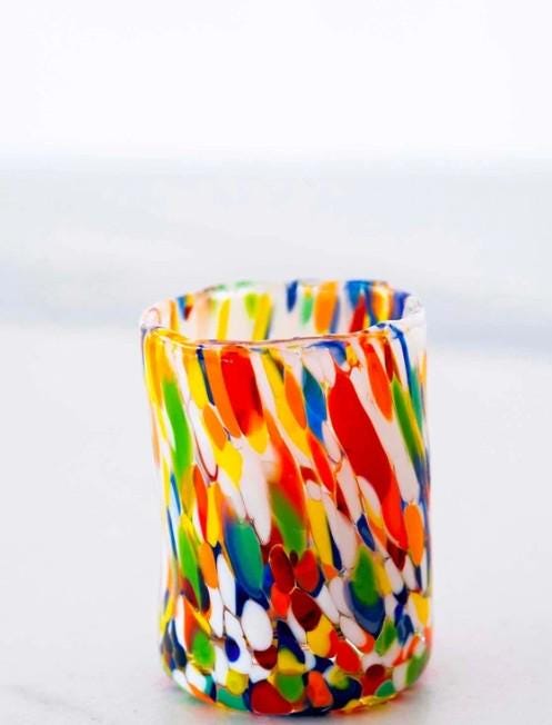 MurArt Bicchieri da Liquore di Murano Collezione Tower B1 Set da 6 bicchieri da 30ml