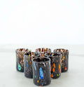 MurArt Bicchieri da Liquore di Murano Collezione Tower B1 Set da 6 bicchieri da 30ml