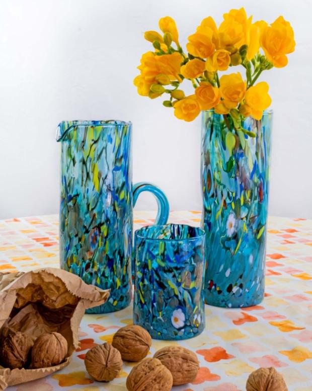 MurArt Coppette in Vetro di Murano Collezione Decoro MG diametro 12 cm