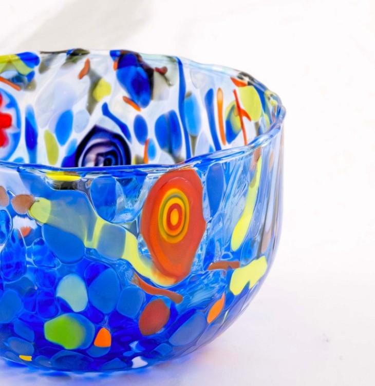 MurArt Coppette in Vetro di Murano Collezione Decoro MG diametro 12 cm