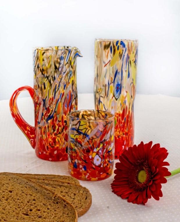 MurArt Coppette in Vetro di Murano Collezione Decoro MG diametro 12 cm