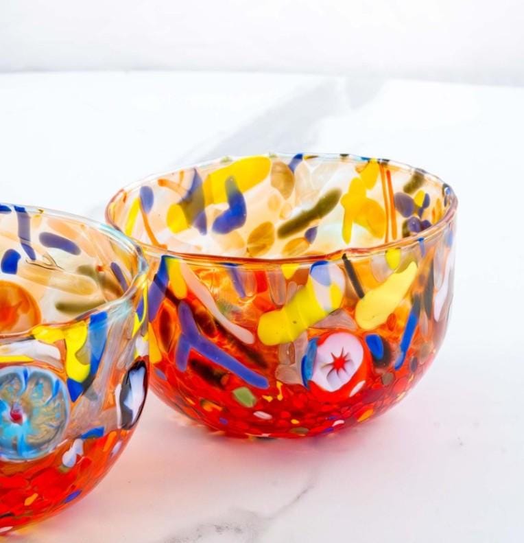 MurArt Coppette in Vetro di Murano Collezione Decoro MG diametro 12 cm
