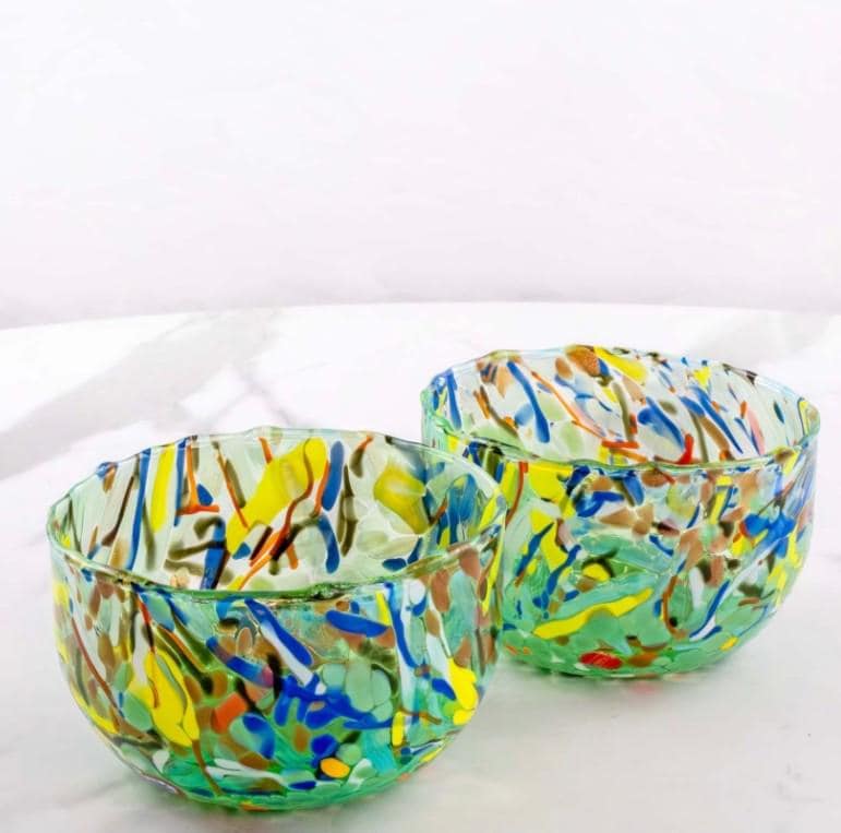 MurArt Coppette in Vetro di Murano Collezione Decoro MG diametro 12 cm