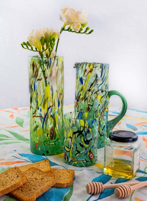 MurArt Coppette in Vetro di Murano Collezione Decoro MG diametro 12 cm