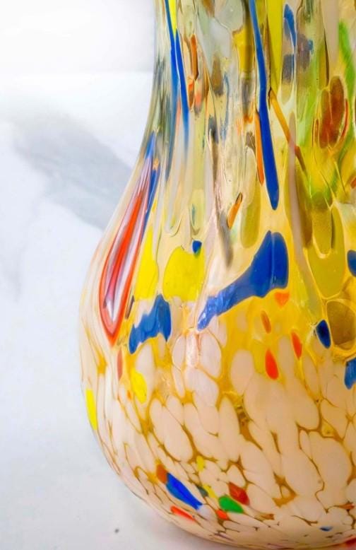 MurArt Brocca in Vetro di Murano Collezione Decoro MG B12 ml 1000 Altezza 20 cm