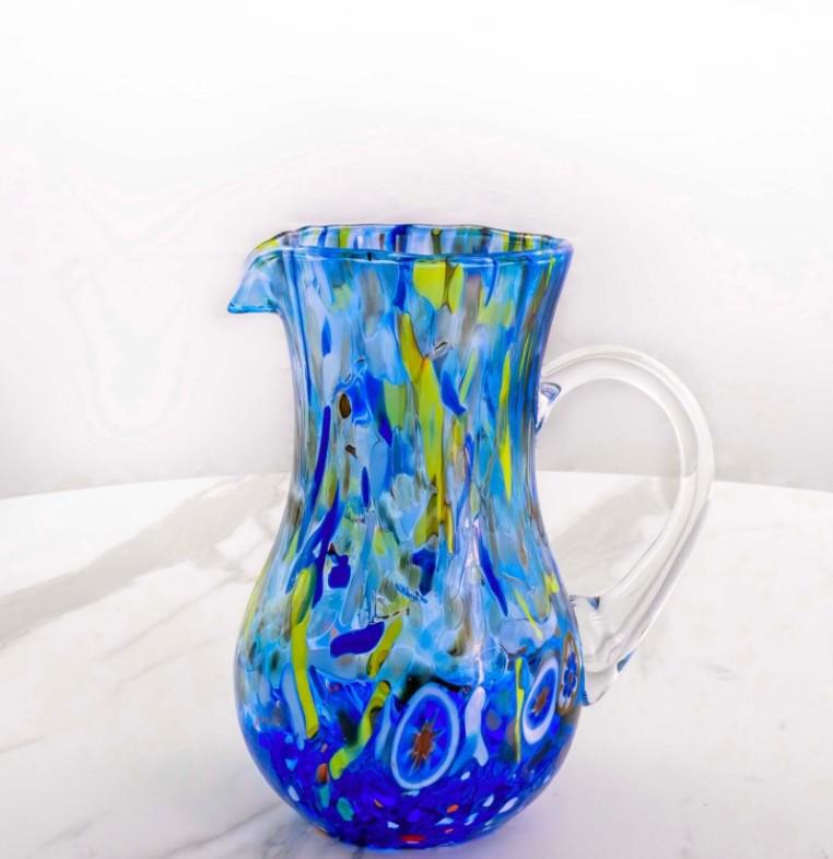 MurArt Brocca in Vetro di Murano Collezione Decoro MG B12 ml 1000 Altezza 20 cm