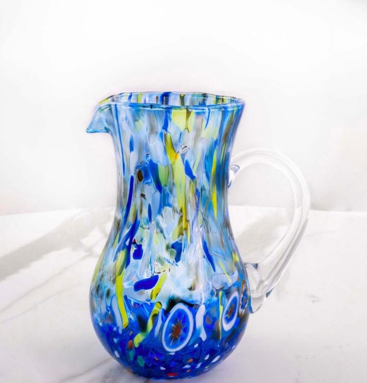 MurArt Brocca in Vetro di Murano Collezione Decoro MG B12 ml 1000 Altezza 20 cm