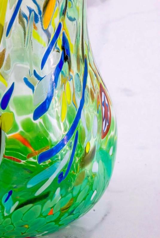 MurArt Brocca in Vetro di Murano Collezione Decoro MG B12 ml 1000 Altezza 20 cm