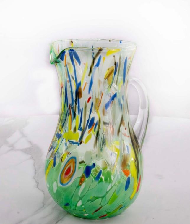 MurArt Brocca in Vetro di Murano Collezione Decoro MG B12 ml 1000 Altezza 20 cm