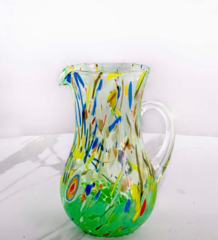 MurArt Brocca in Vetro di Murano Collezione Decoro MG B12 ml 1000 Altezza 20 cm