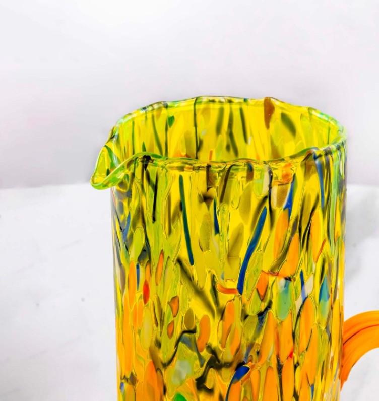 MurArt Brocca in Vetro di Murano Collezione Decoro MG B1 da 1000 ml h 22CM