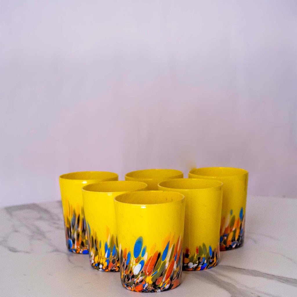 Murano Drinking Glass | Certified Murano Glass | Made in Italy | Water Glass | Collection Roma