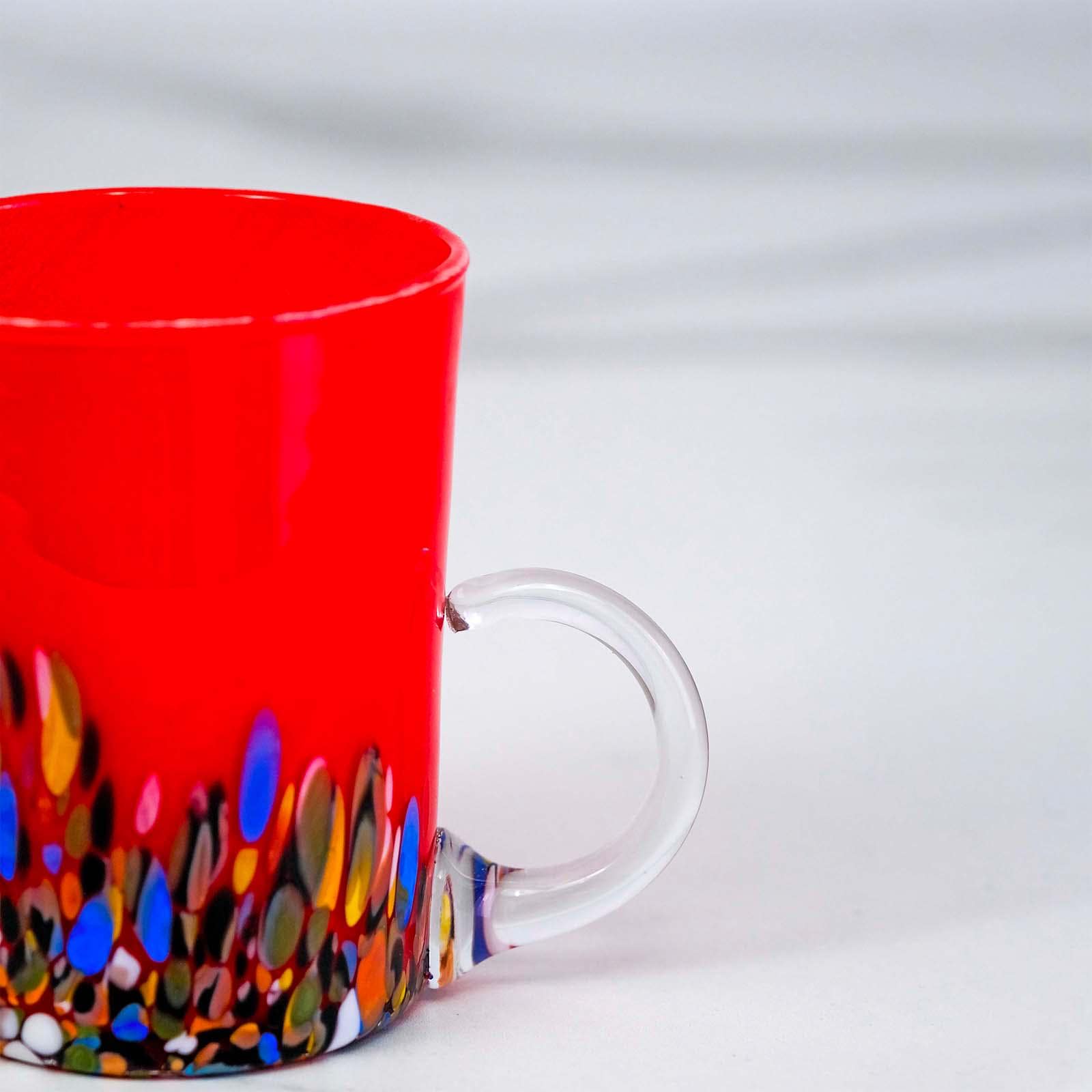 Murano Glass Mug | Certified Murano Glass | Made in Italy | Handmade Mug | Collection Roma