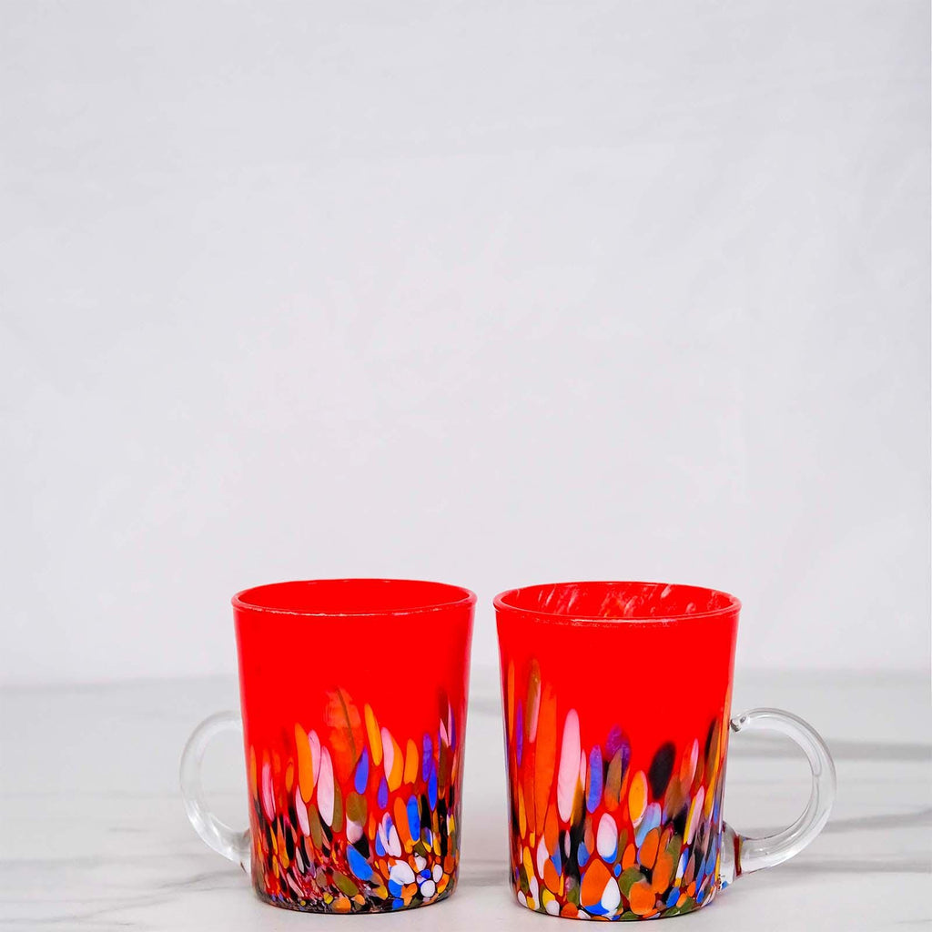 Murano Glass Mug | Certified Murano Glass | Made in Italy | Handmade Mug | Collection Roma