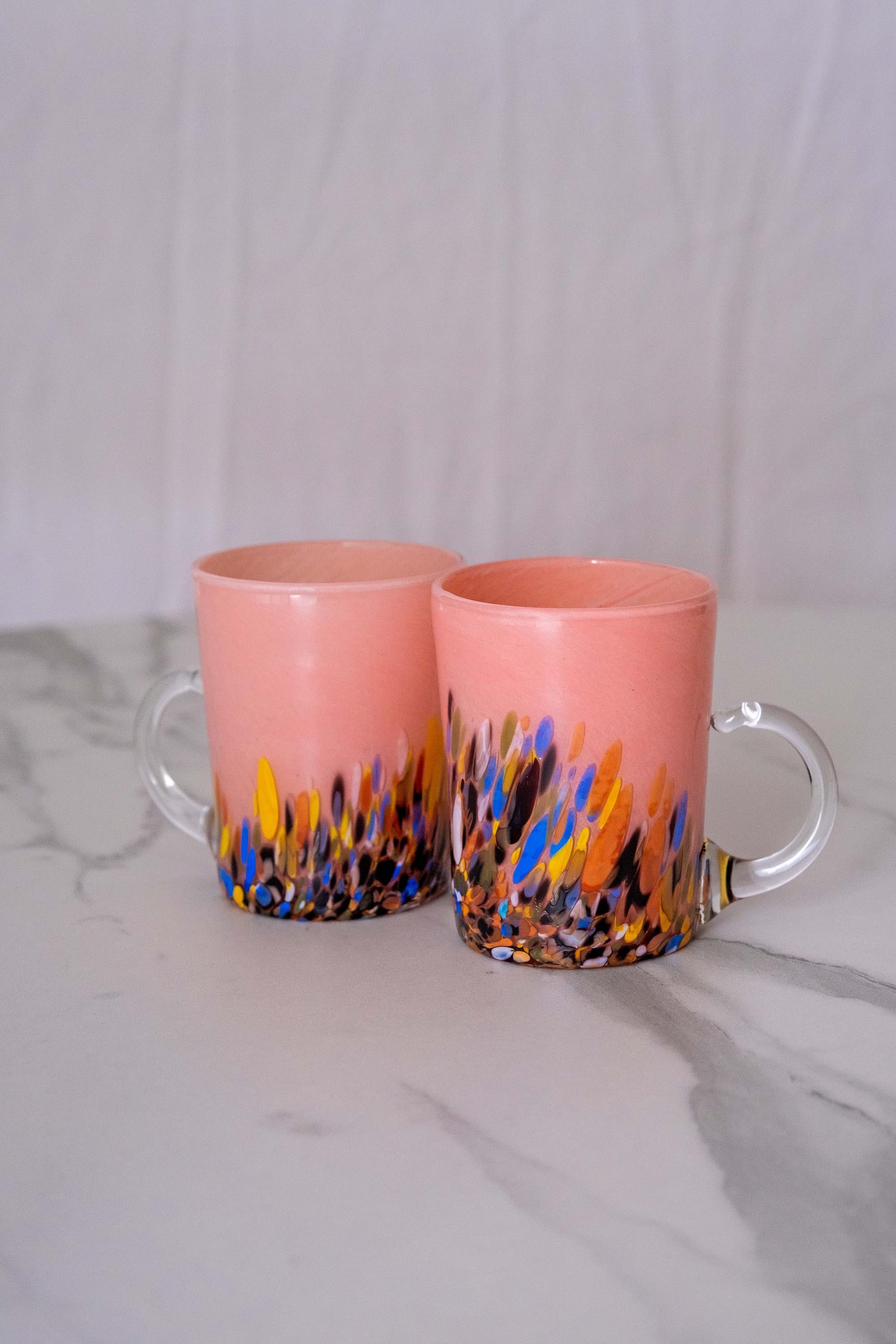 Murano Glass Mug | Certified Murano Glass | Made in Italy | Handmade Mug | Collection Roma