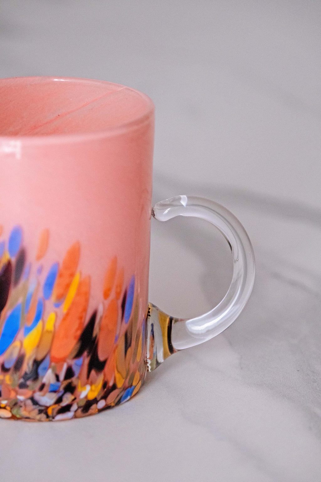 Murano Glass Mug | Certified Murano Glass | Made in Italy | Handmade Mug | Collection Roma