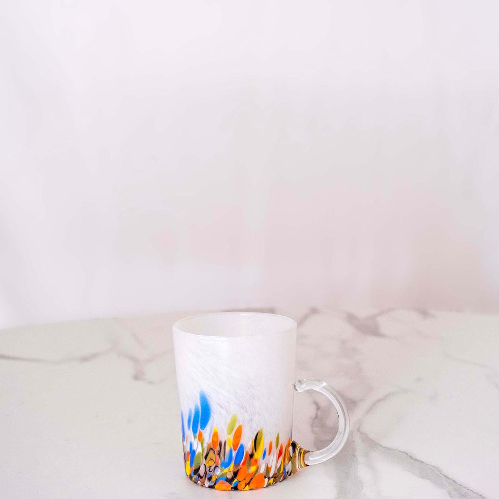 Murano Glass Mug | Certified Murano Glass | Made in Italy | Handmade Mug | Collection Roma
