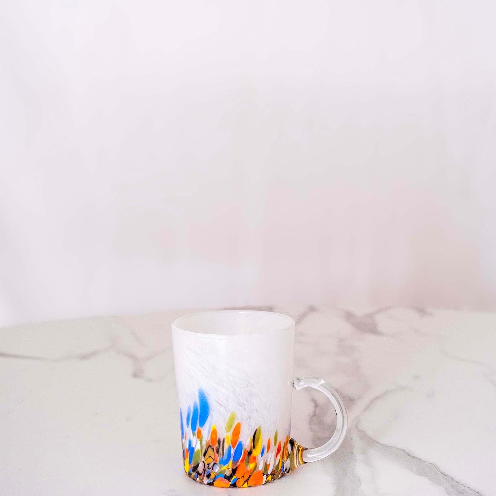 Murano Glass Mug | Certified Murano Glass | Made in Italy | Handmade Mug | Collection Roma