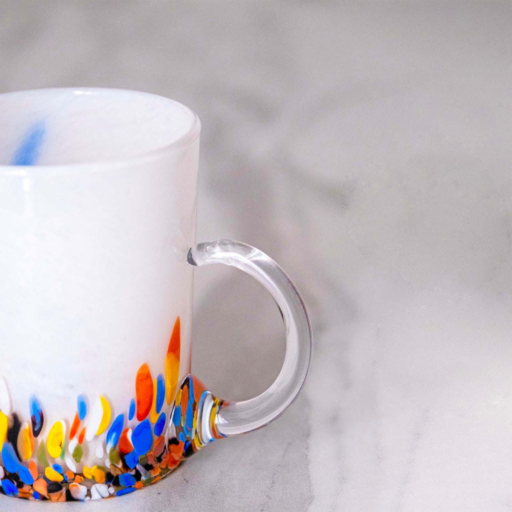 Murano Glass Mug | Certified Murano Glass | Made in Italy | Handmade Mug | Collection Roma