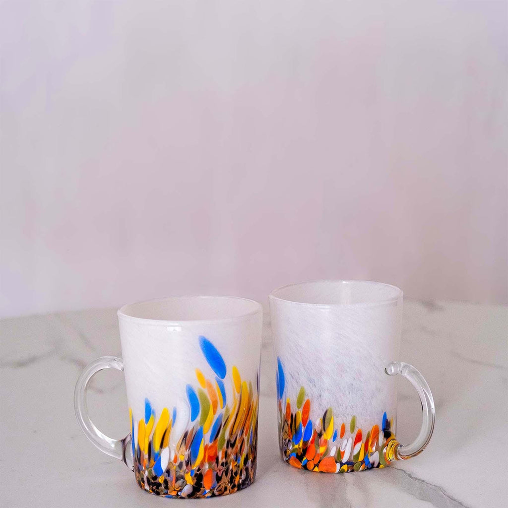 Murano Glass Mug | Certified Murano Glass | Made in Italy | Handmade Mug | Collection Roma