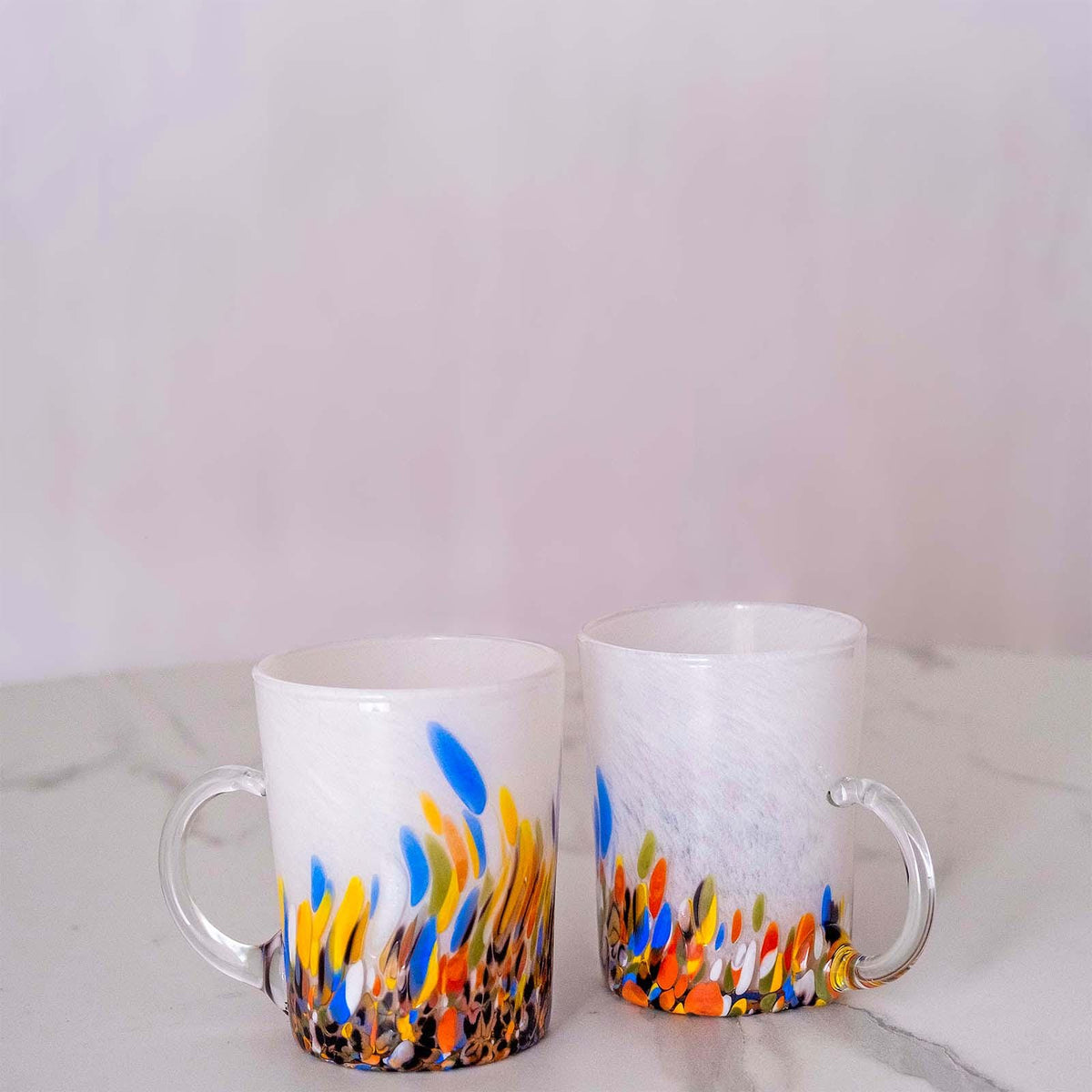 Murano Glass Mug | Certified Murano Glass | Made in Italy | Handmade Mug | Collection Roma