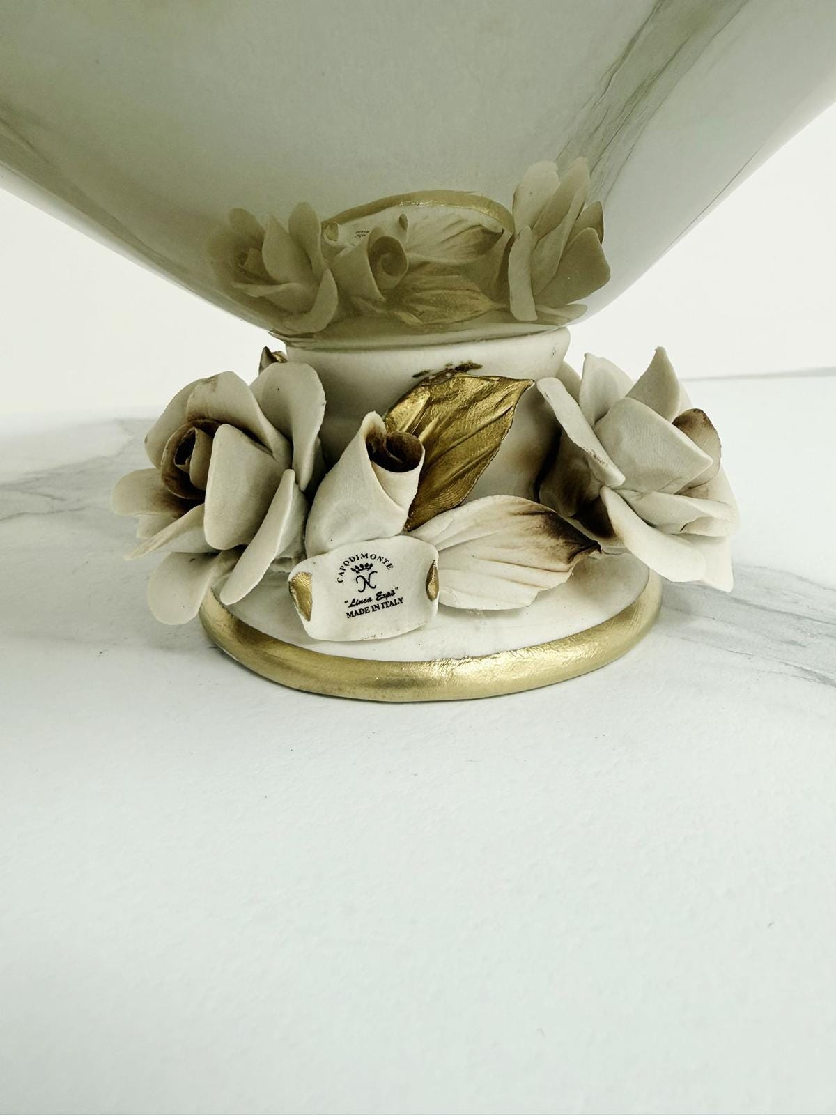 Murano Glass Centerpiece | Certified Murano Glass | Made in Italy | Table Decoration | Collection White Crystal
