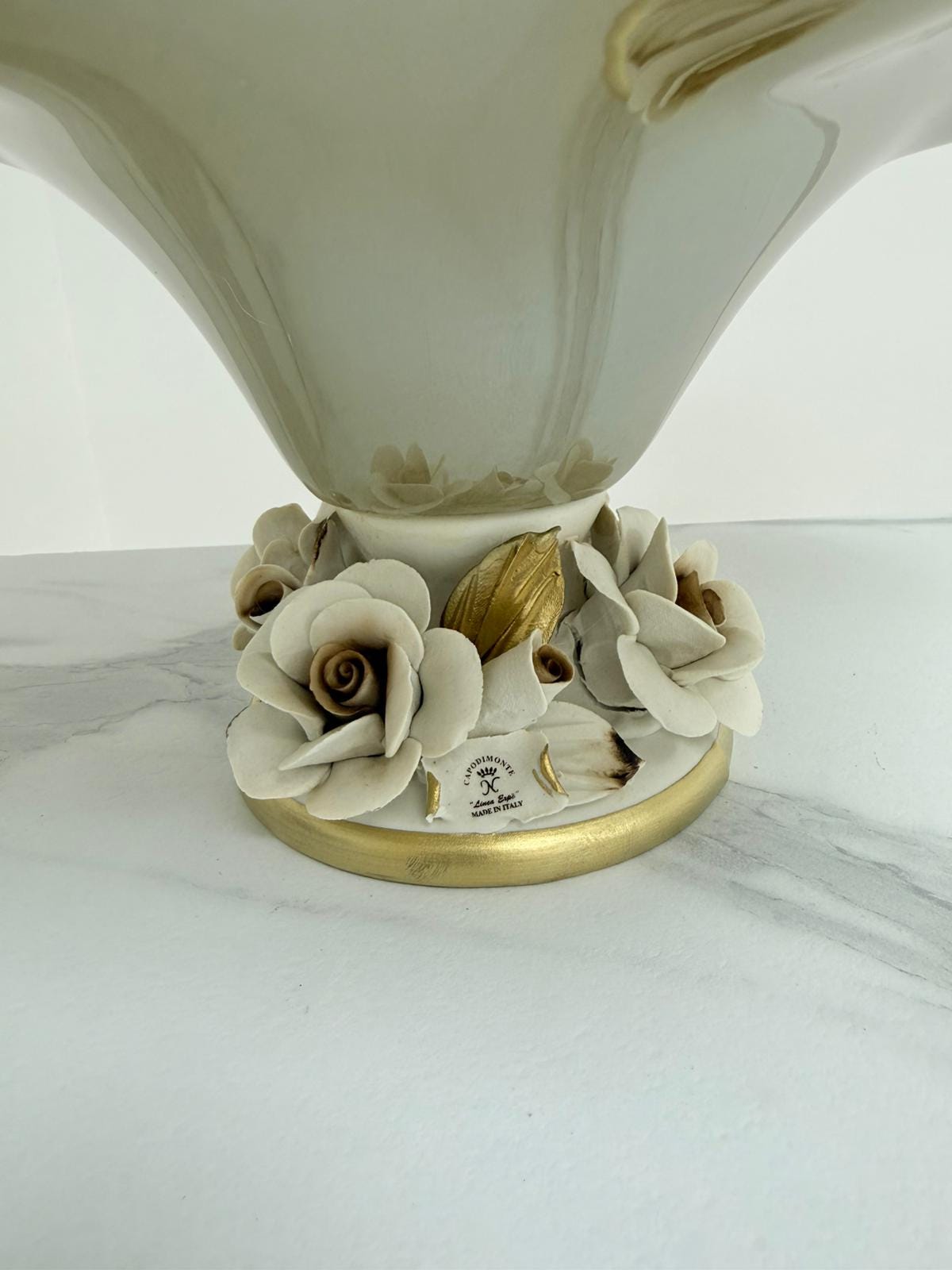 Murano Glass Centerpiece | Certified Murano Glass | Made in Italy | Table Decoration | Collection White Crystal