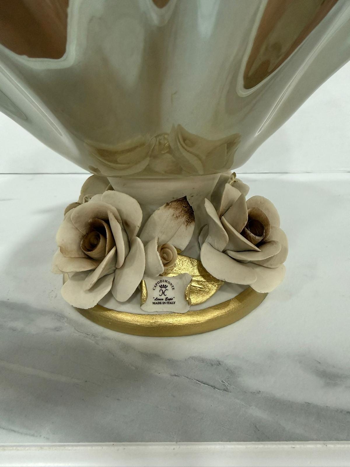 Murano Glass Centerpiece | Certified Murano Glass | Made in Italy | Table Decoration | Collection White Crystal