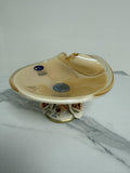 Murano Glass Centerpiece | Certified Murano Glass | Made in Italy | Table Decoration | Collection White Crystal