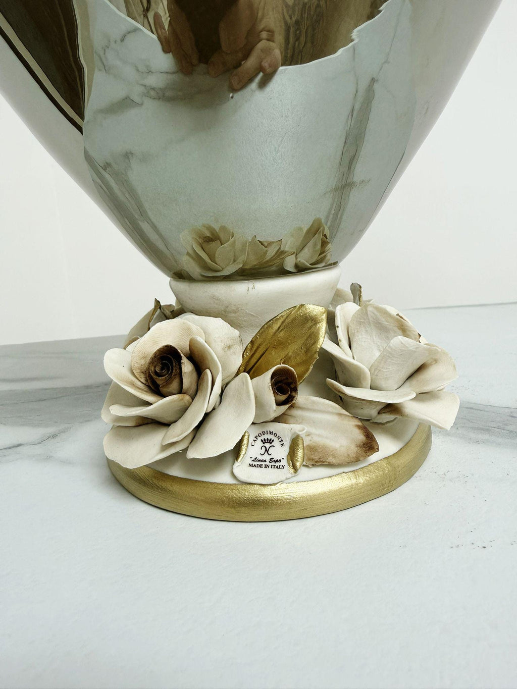 Murano Glass Vase | Certified Murano Glass | Made in Italy | Decorative Vase | Collection White Crystal