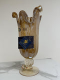 Murano Glass Vase | Certified Murano Glass | Made in Italy | Decorative Vase | Collection White Crystal