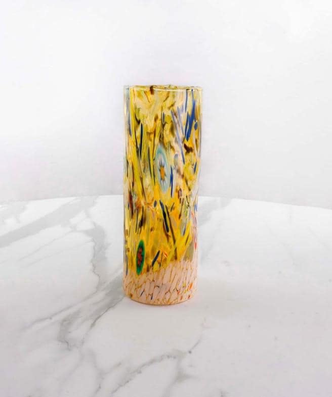 MurArt Vaso in Vetro di Murano Collezione Decoro MG B1 altezza 24CM