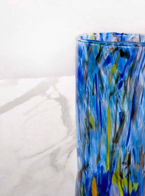 MurArt Vaso in Vetro di Murano Collezione Decoro MG B1 altezza 24CM