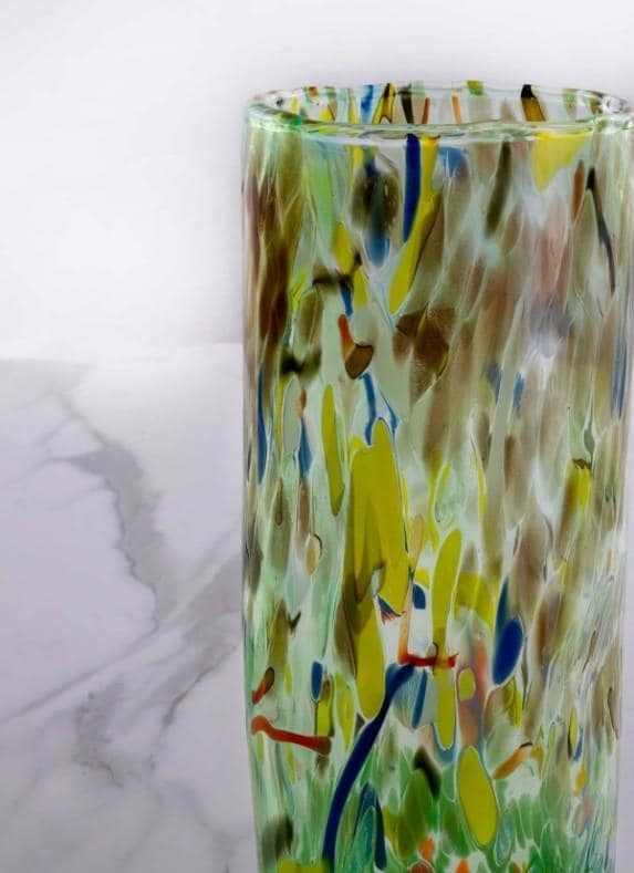 MurArt Vaso in Vetro di Murano Collezione Decoro MG B1 altezza 24CM