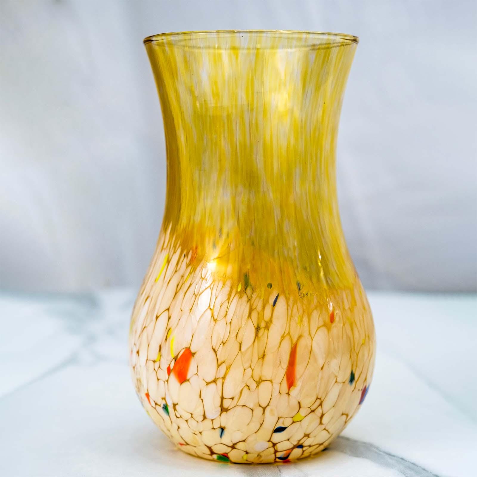 MurArt Vaso in Vetro di Murano Collezione Elegance Altezza 20 cm