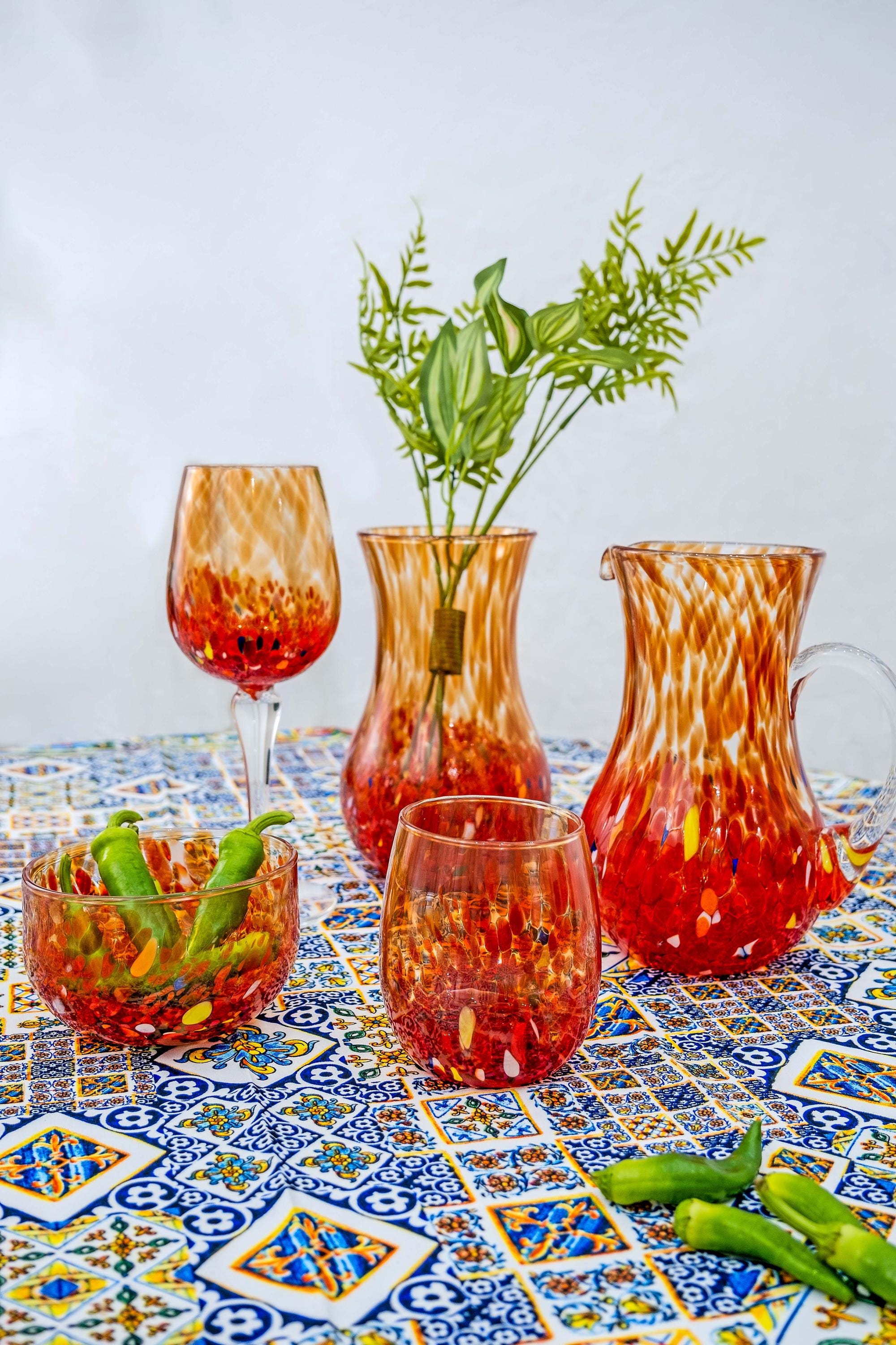 MurArt Vaso in Vetro di Murano Collezione Elegance Altezza 20 cm