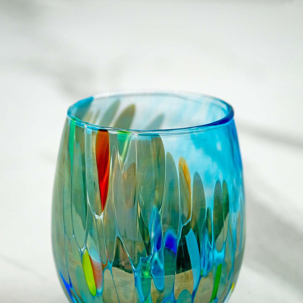 MurArt Bicchieri in vetro di Murano Collezione Elegance Set da 6 bicchieri da 400ml